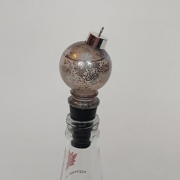 RARE Robert Mondavi Private Selection Snow Globe Wine Bottle Topper Christmas - Picture 10 of 10